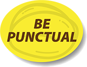 Be punctual